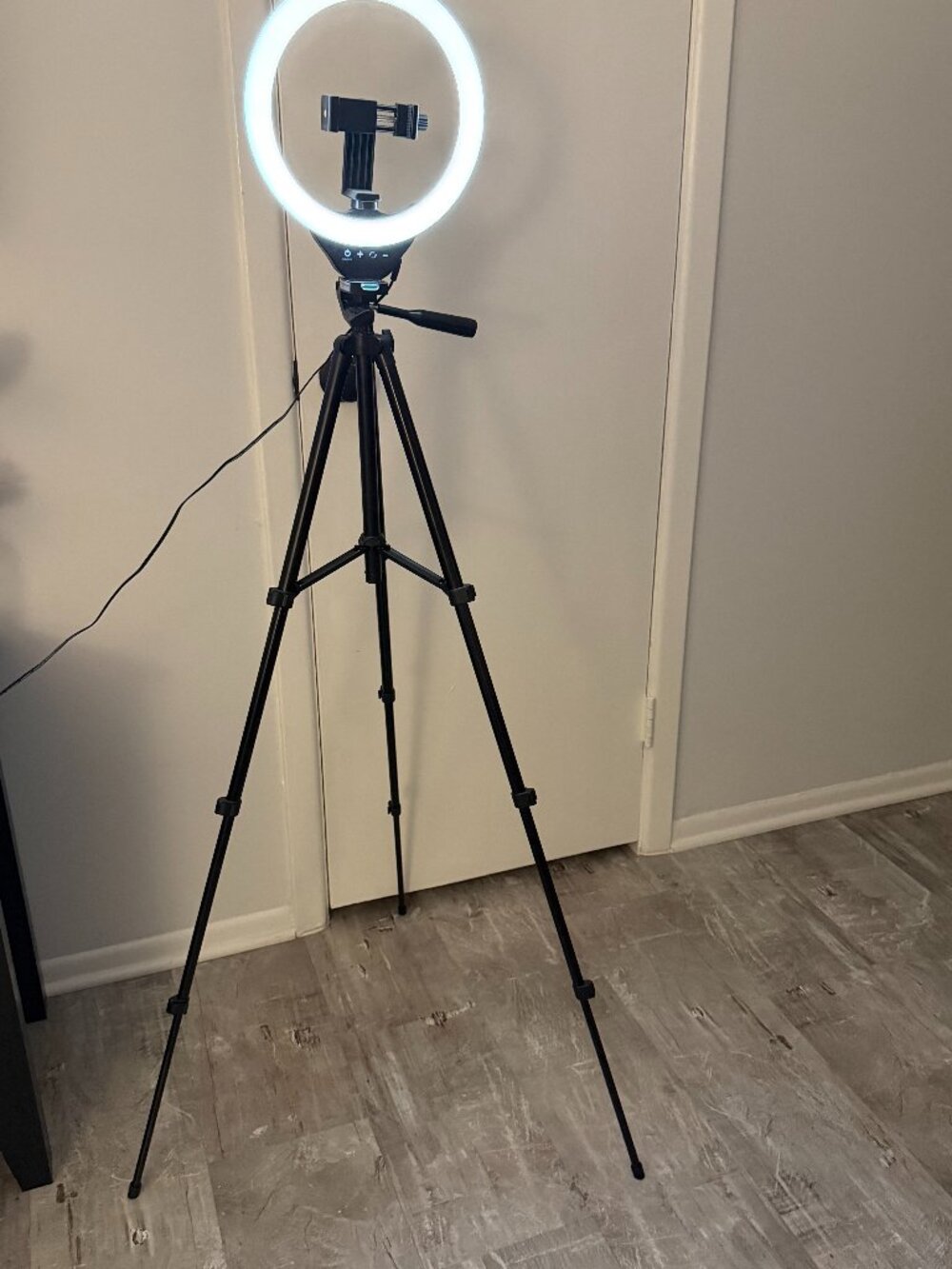 Adjustable Tripod Ring Light with Phone Holder Photography Video Selfie